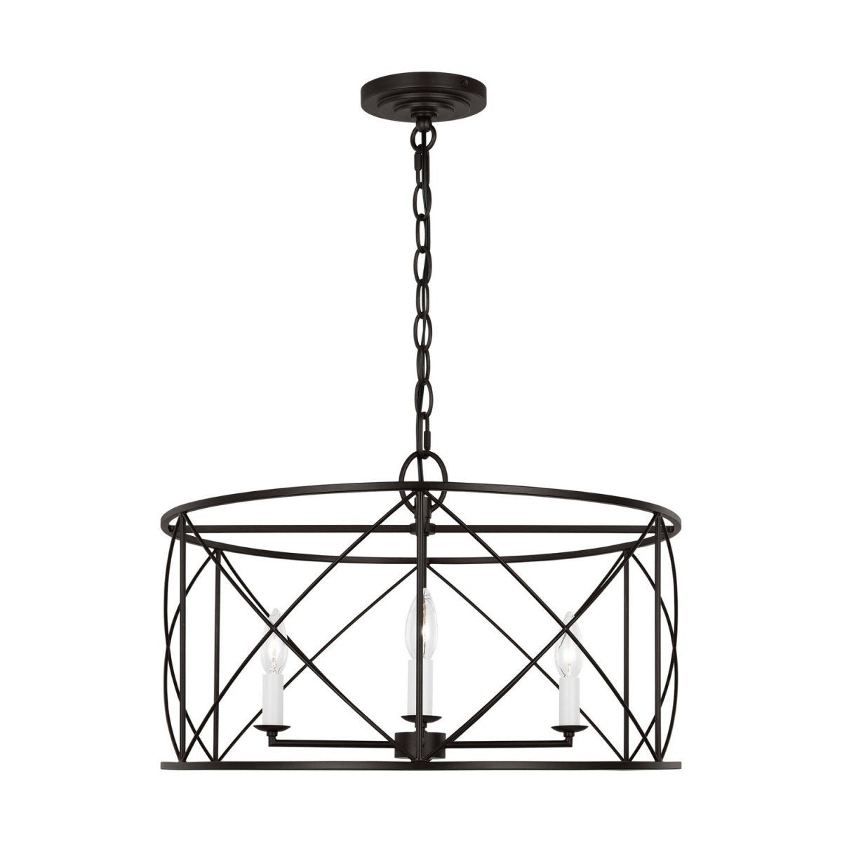 Lustre Beatrix - Fer vieilli 22" by Visual Comfort Studio | Luminaires & cie