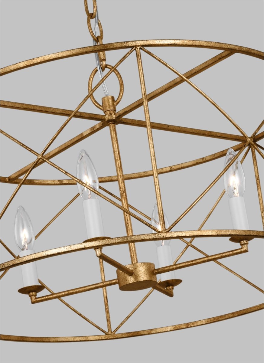 Lustre Beatrix - Fer vieilli 22" by Visual Comfort Studio | Luminaires & cie