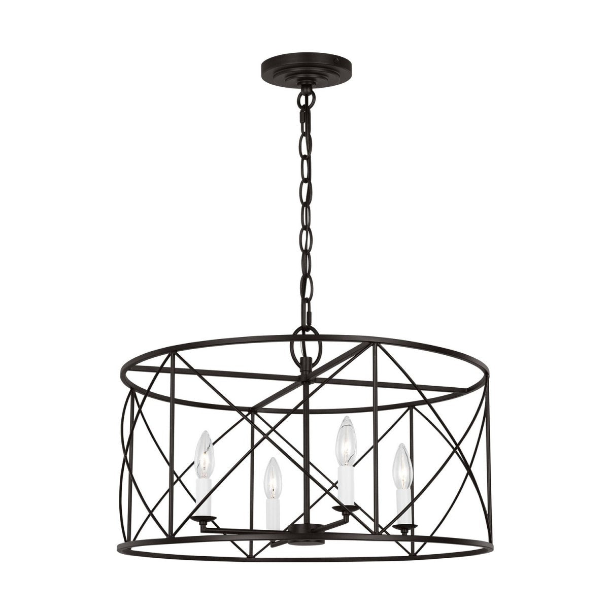 Lustre Beatrix - Fer vieilli 22" by Visual Comfort Studio | Luminaires & cie