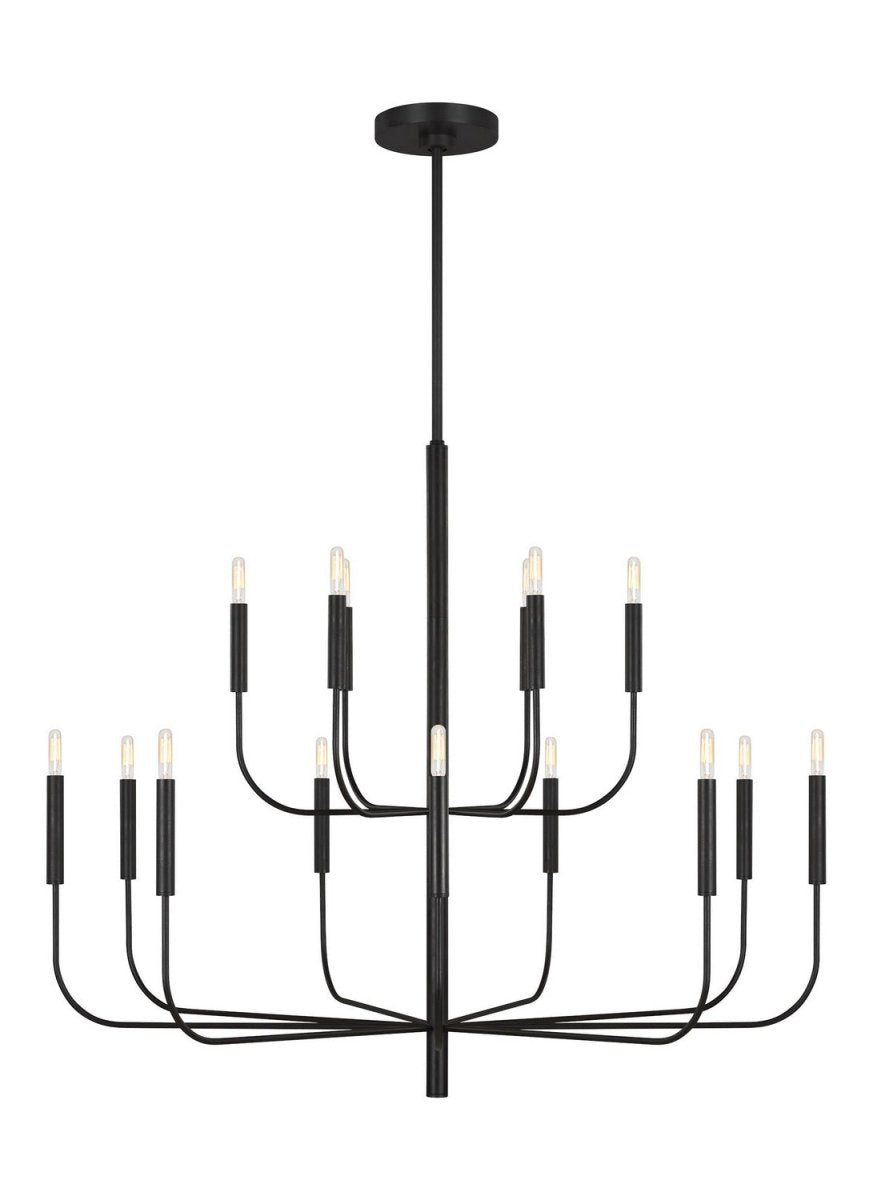 Lustre Brianna - Fer vieilli 48 3/4" by Visual Comfort Studio | Luminaires & cie