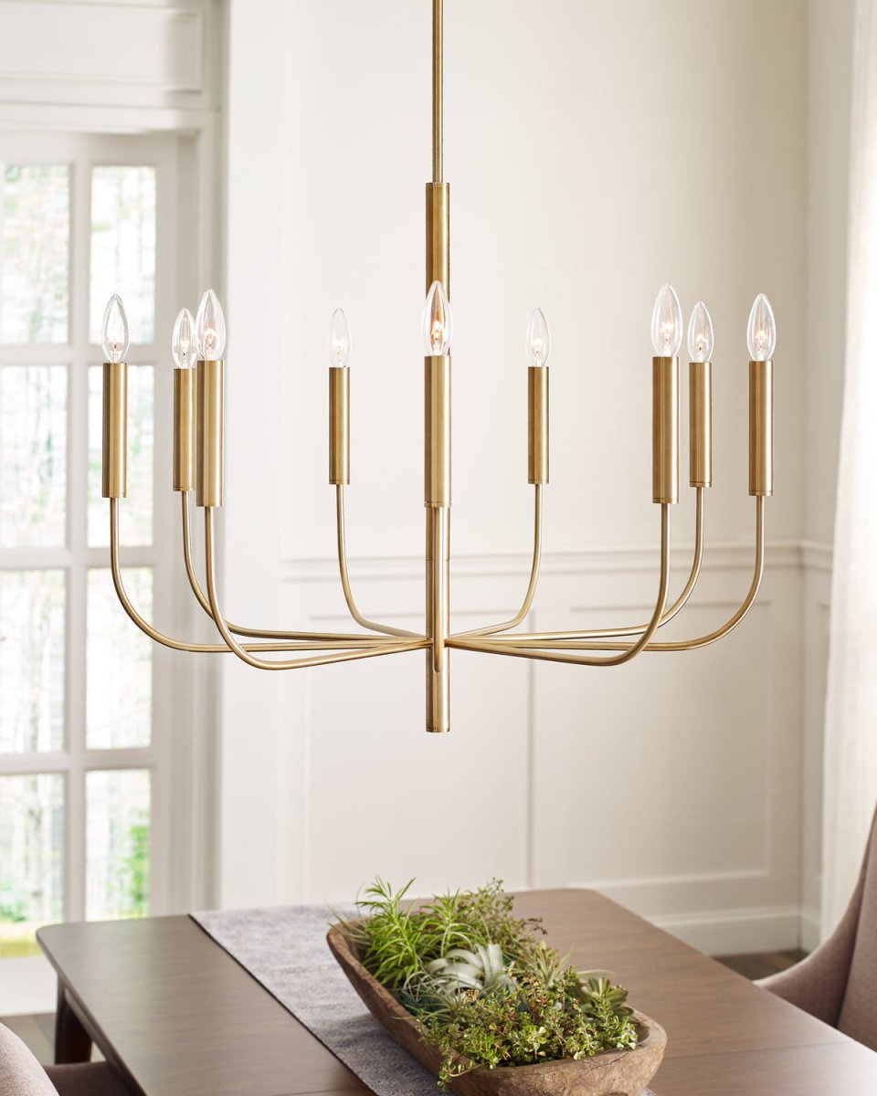Lustre Brianna - Nickel poli 48" by Visual Comfort Studio | Luminaires & cie