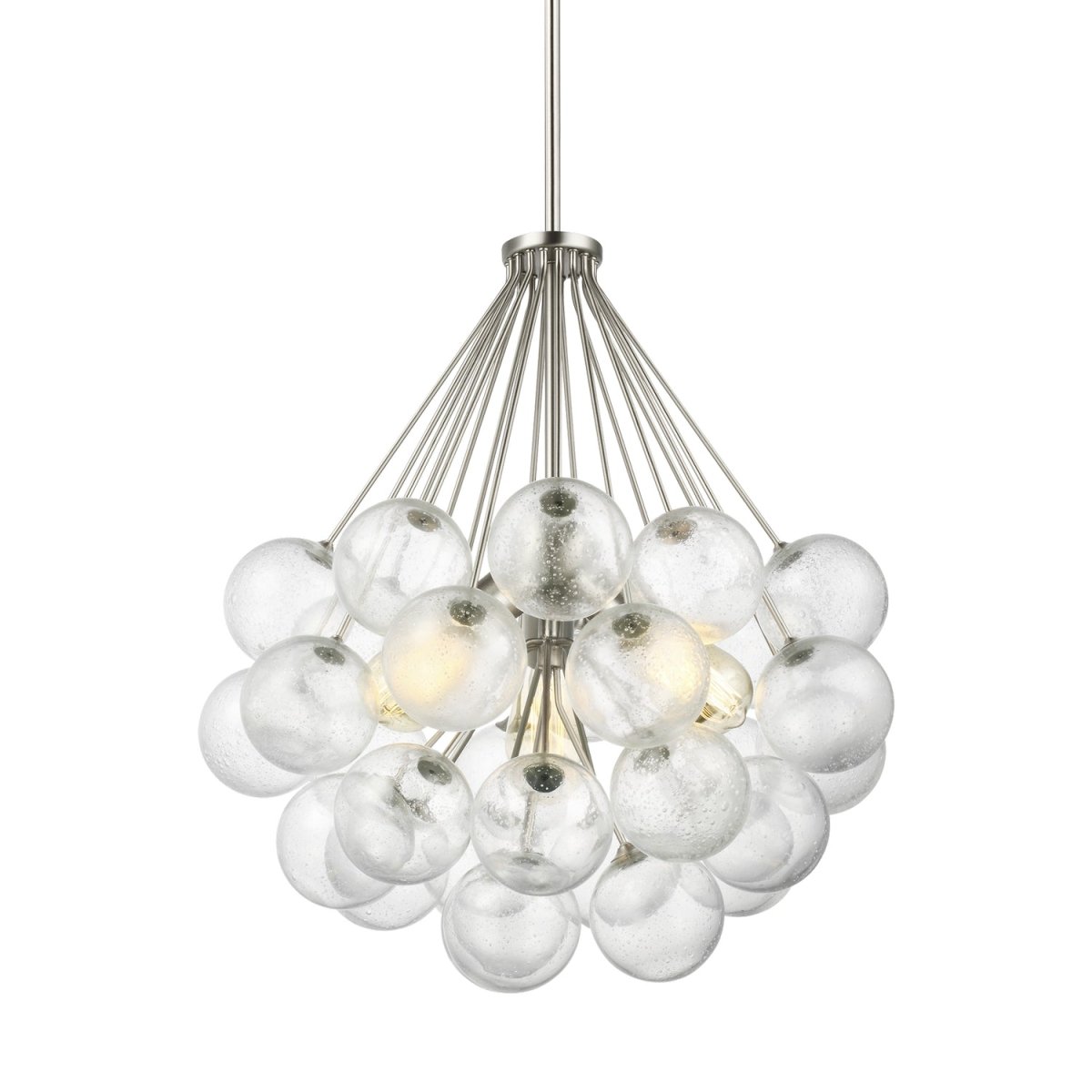 Lustre Bronzeville - Nickel brossé 21 3/4" by Visual Comfort Studio | Luminaires & cie