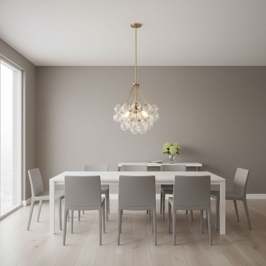 Lustre Bronzeville - Nickel brossé 21 3/4" by Visual Comfort Studio | Luminaires & cie