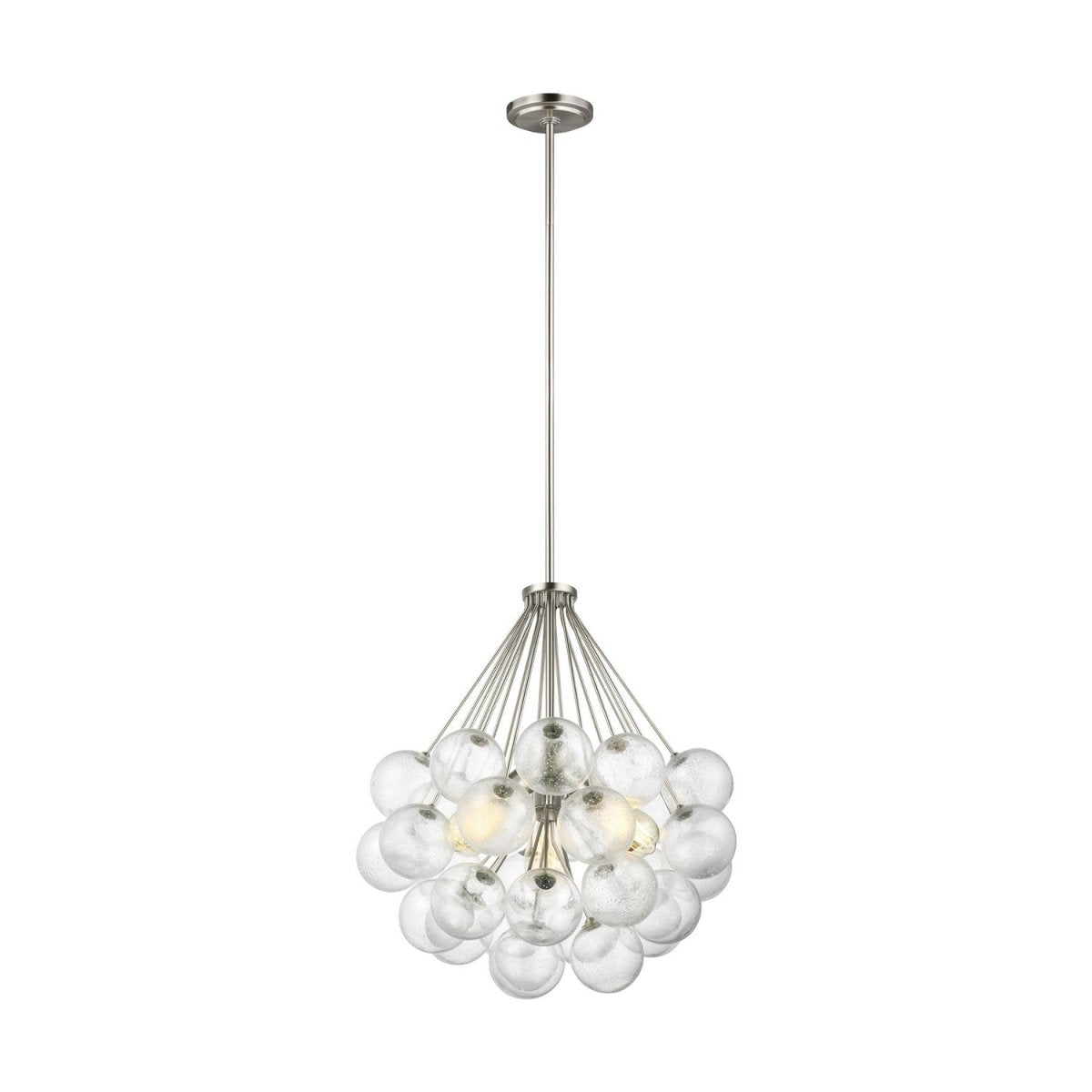 Lustre Bronzeville - Nickel brossé 21 3/4" by Visual Comfort Studio | Luminaires & cie