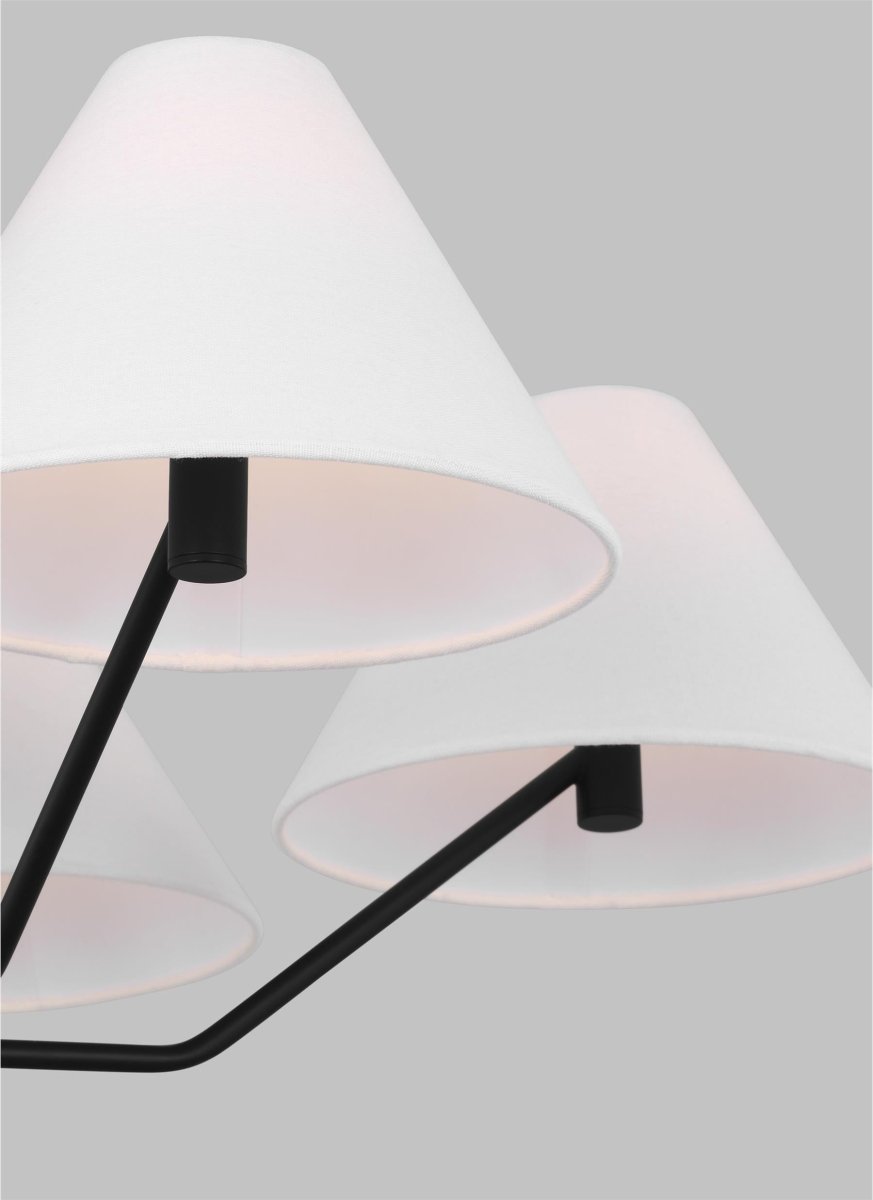 Lustre Burke - Laiton satiné 38" by Visual Comfort Studio | Luminaires & cie