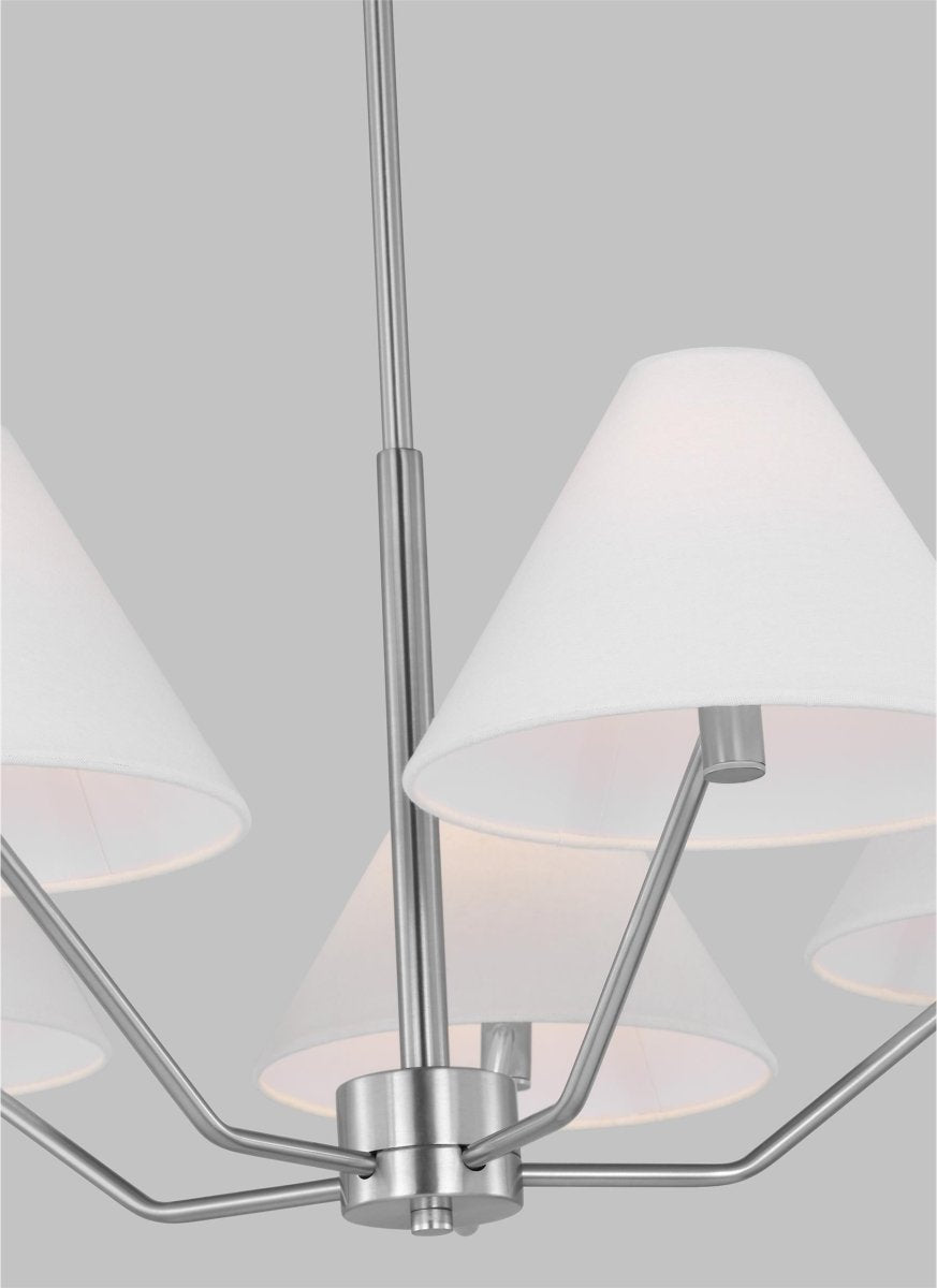 Lustre Burke - Laiton satiné 38" by Visual Comfort Studio | Luminaires & cie