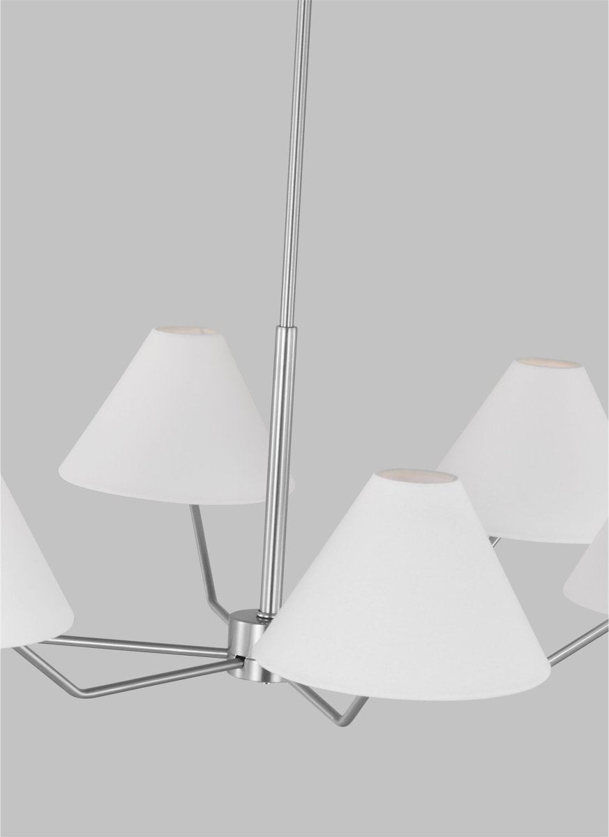 Lustre Burke - Laiton satiné 38" by Visual Comfort Studio | Luminaires & cie