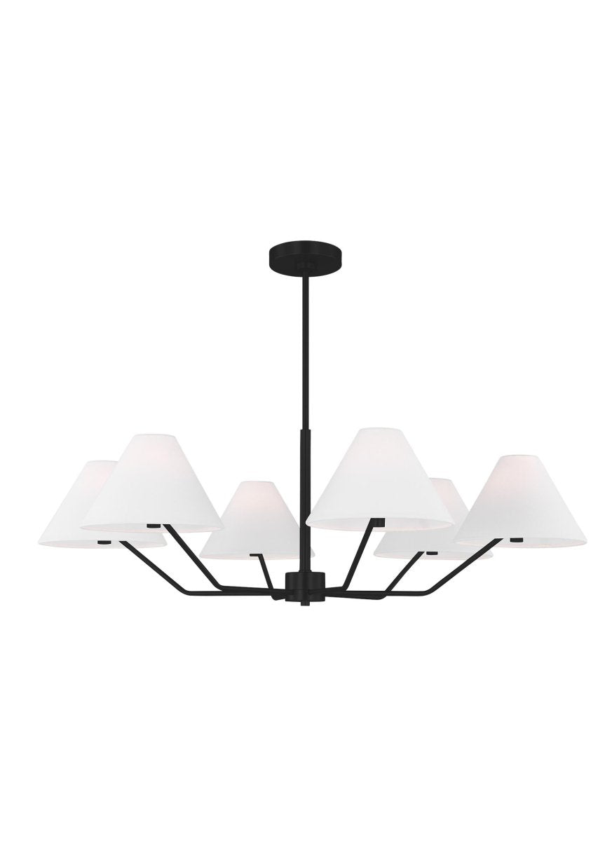 Lustre Burke - Laiton satiné 38" by Visual Comfort Studio | Luminaires & cie