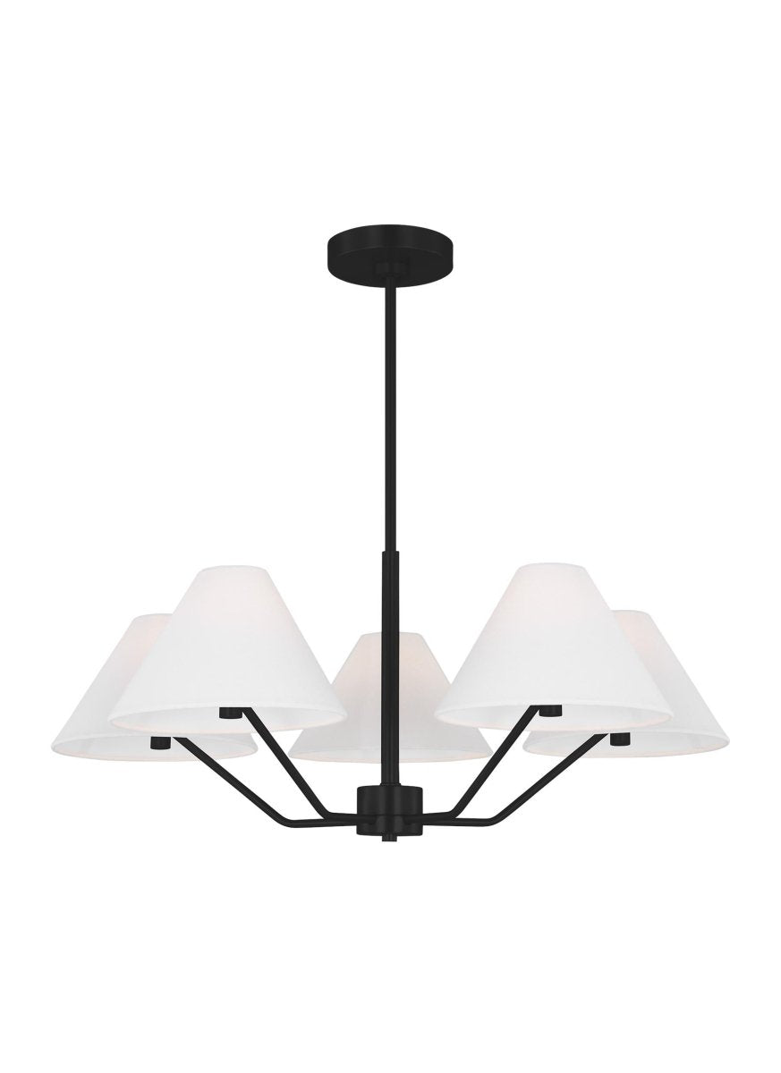 Lustre Burke - Laiton satiné 38" by Visual Comfort Studio | Luminaires & cie