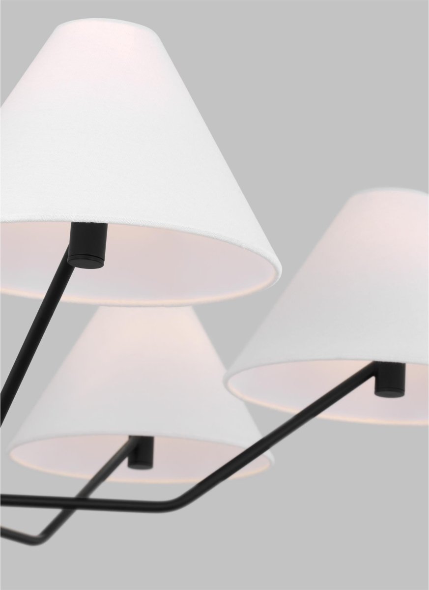 Lustre Burke - Laiton satiné 38" by Visual Comfort Studio | Luminaires & cie
