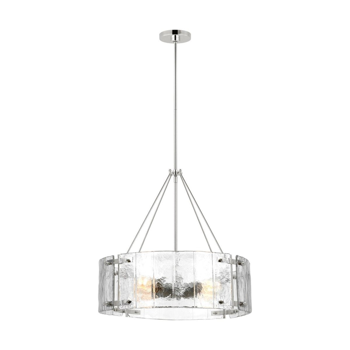 Lustre Calvert - Nickel poli by Visual Comfort Studio | Luminaires & cie