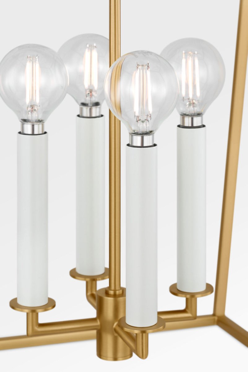 Lustre Carlyle - Noir minuit | Laiton bruni 24 3/8" by Visual Comfort Studio | Luminaires & cie