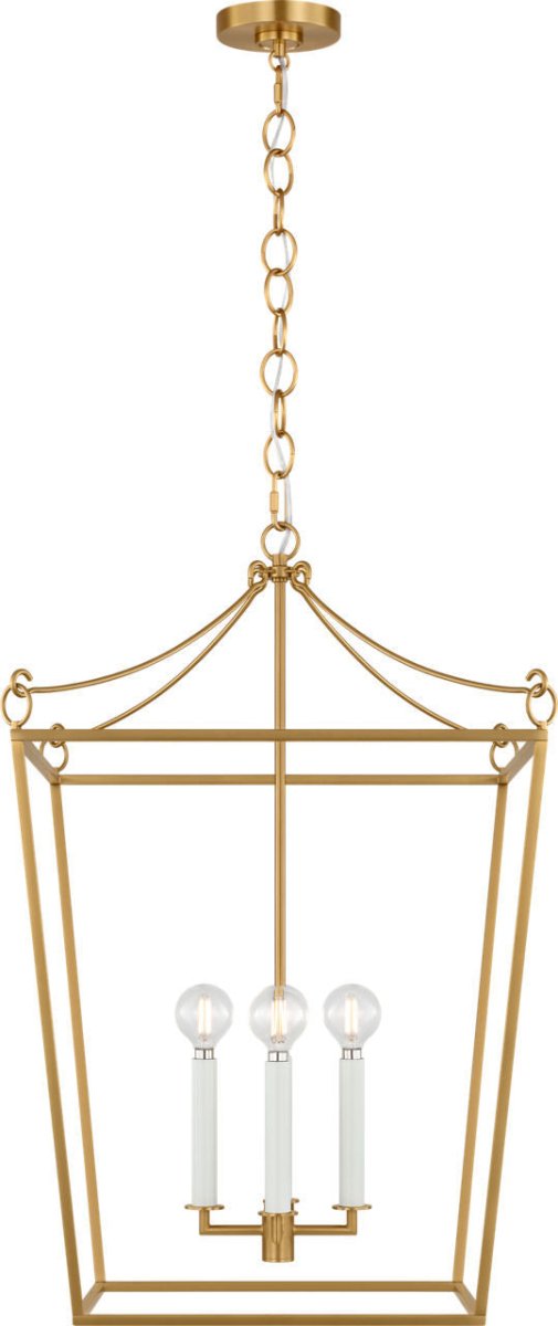 Lustre Carlyle - Noir minuit | Laiton bruni 24 3/8" by Visual Comfort Studio | Luminaires & cie