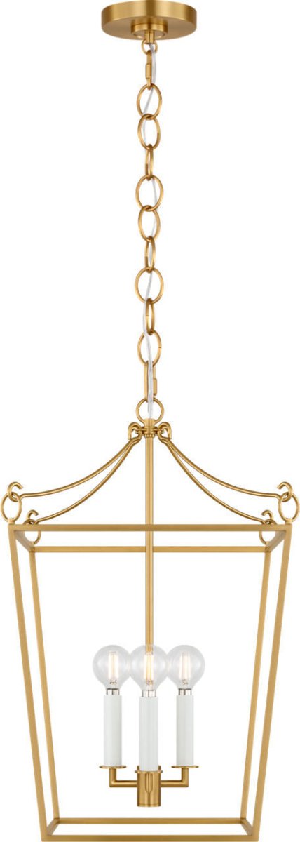 Lustre Carlyle - Noir minuit | Laiton bruni 24 3/8" by Visual Comfort Studio | Luminaires & cie