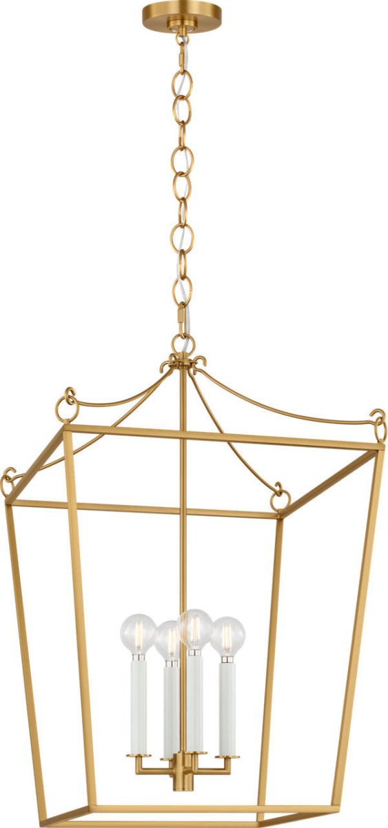 Lustre Carlyle - Noir minuit | Laiton bruni 24 3/8" by Visual Comfort Studio | Luminaires & cie