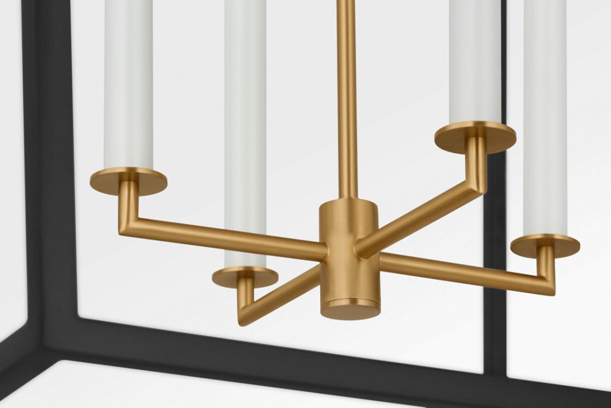 Lustre Carlyle - Noir minuit | Laiton bruni 24 3/8" by Visual Comfort Studio | Luminaires & cie