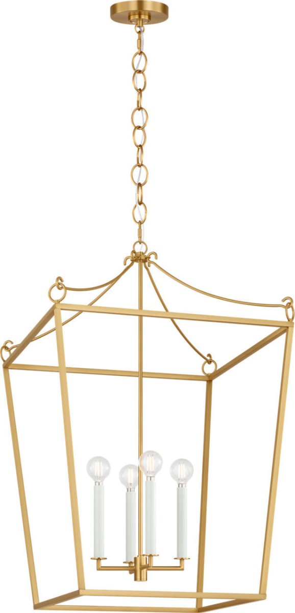 Lustre Carlyle - Noir minuit | Laiton bruni 24 3/8" by Visual Comfort Studio | Luminaires & cie
