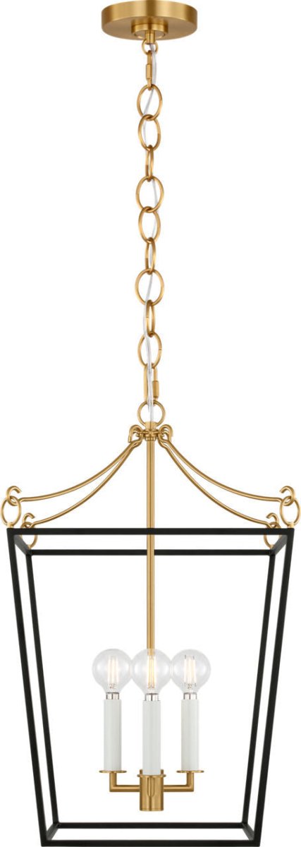 Lustre Carlyle - Noir minuit | Laiton bruni 24 3/8" by Visual Comfort Studio | Luminaires & cie
