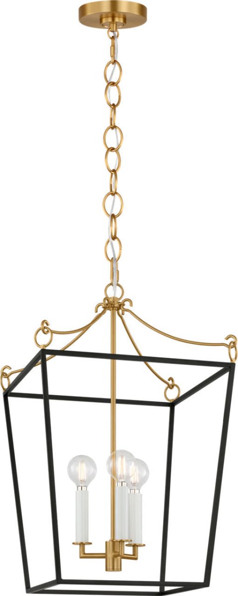 Lustre Carlyle - Noir minuit | Laiton bruni 24 3/8" by Visual Comfort Studio | Luminaires & cie