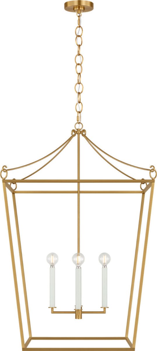 Lustre Carlyle - Noir minuit | Laiton bruni 24 3/8" by Visual Comfort Studio | Luminaires & cie