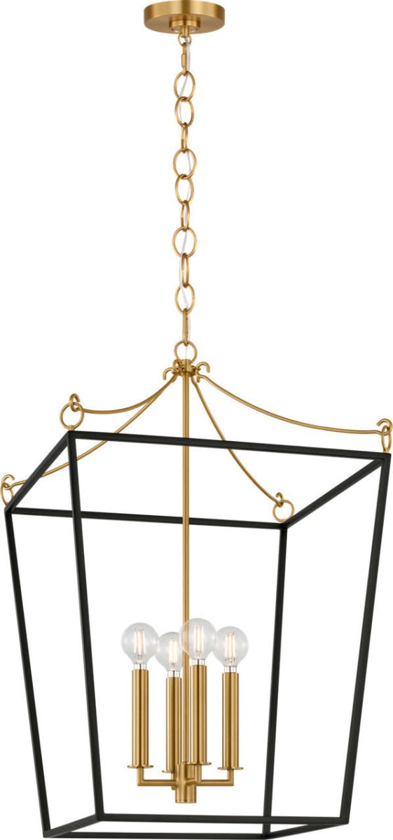 Lustre Carlyle - Noir minuit | Laiton bruni 24 3/8" by Visual Comfort Studio | Luminaires & cie