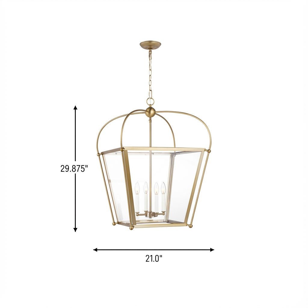 Lustre Charleston - Laiton satiné 21" by Visual Comfort Studio | Luminaires & cie