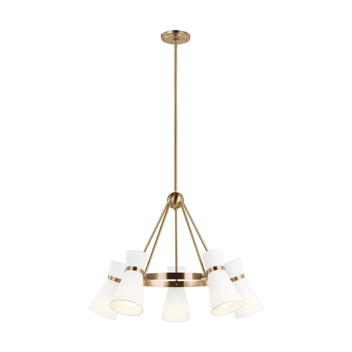 Lustre Clark - Laiton satiné by Visual Comfort Studio | Luminaires & cie