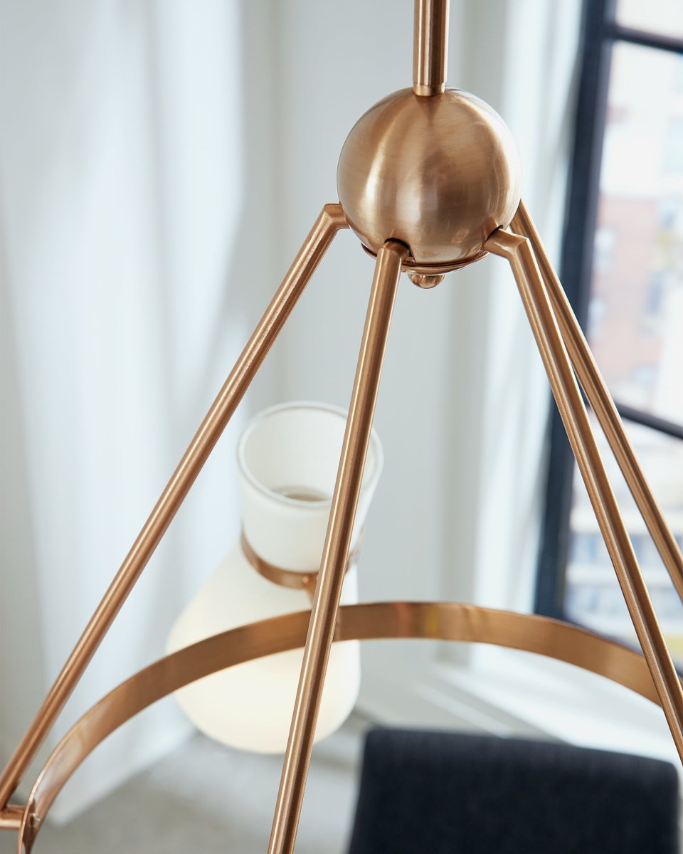 Lustre Clark - Nickel brossé by Visual Comfort Studio | Luminaires & cie