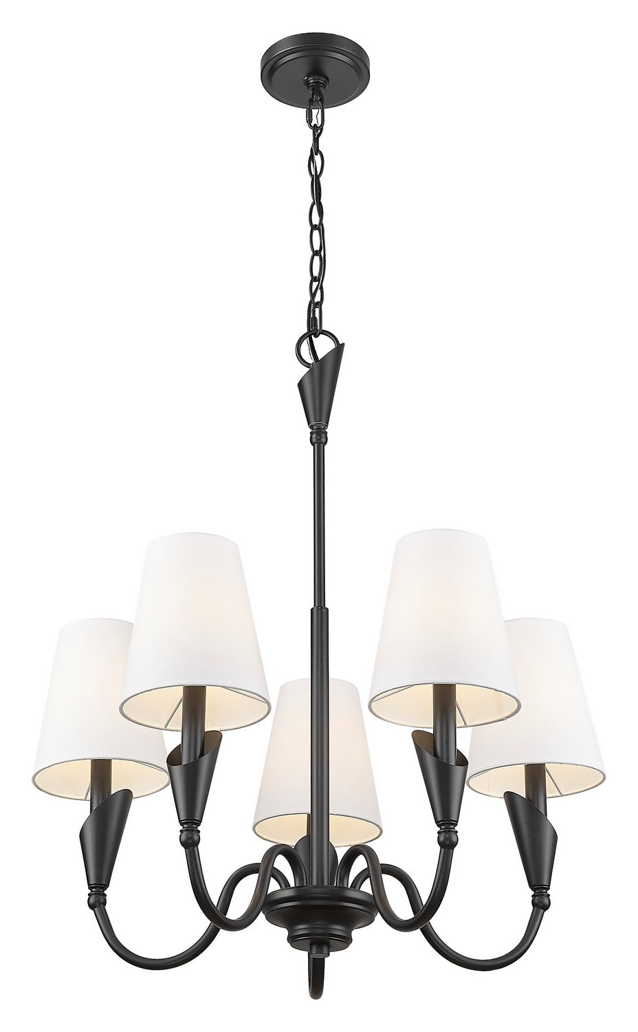 Lustre Claudelle Noir mat, 24" – vue 3