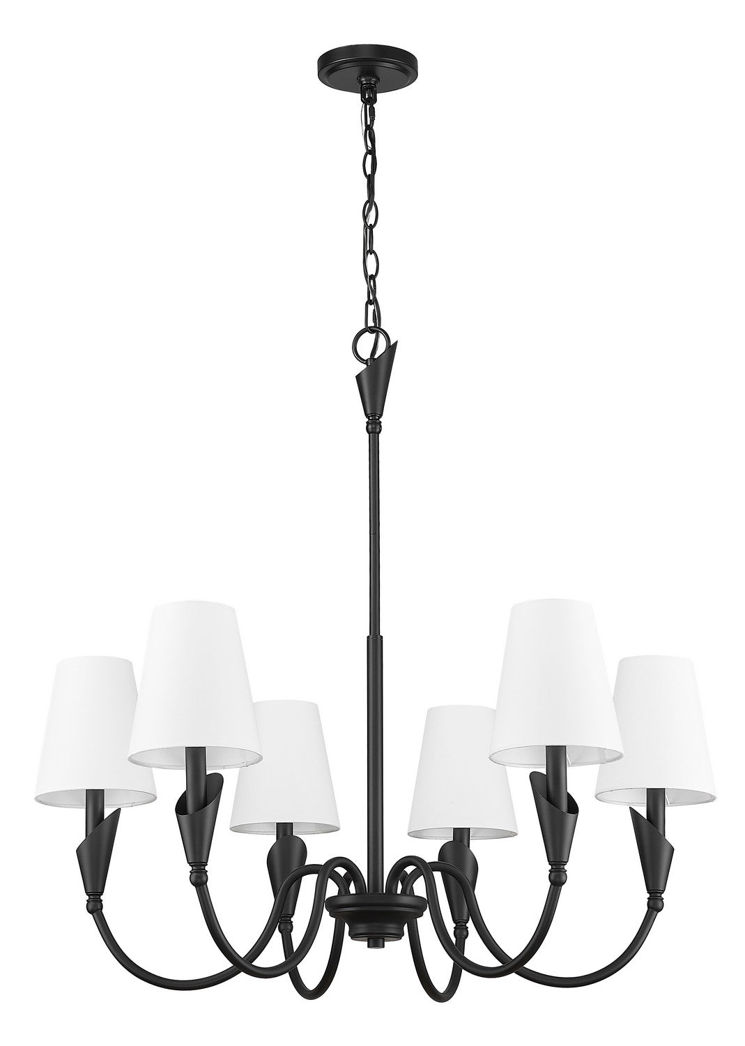 Lustre Claudelle Noir mat, 32" – vue 5