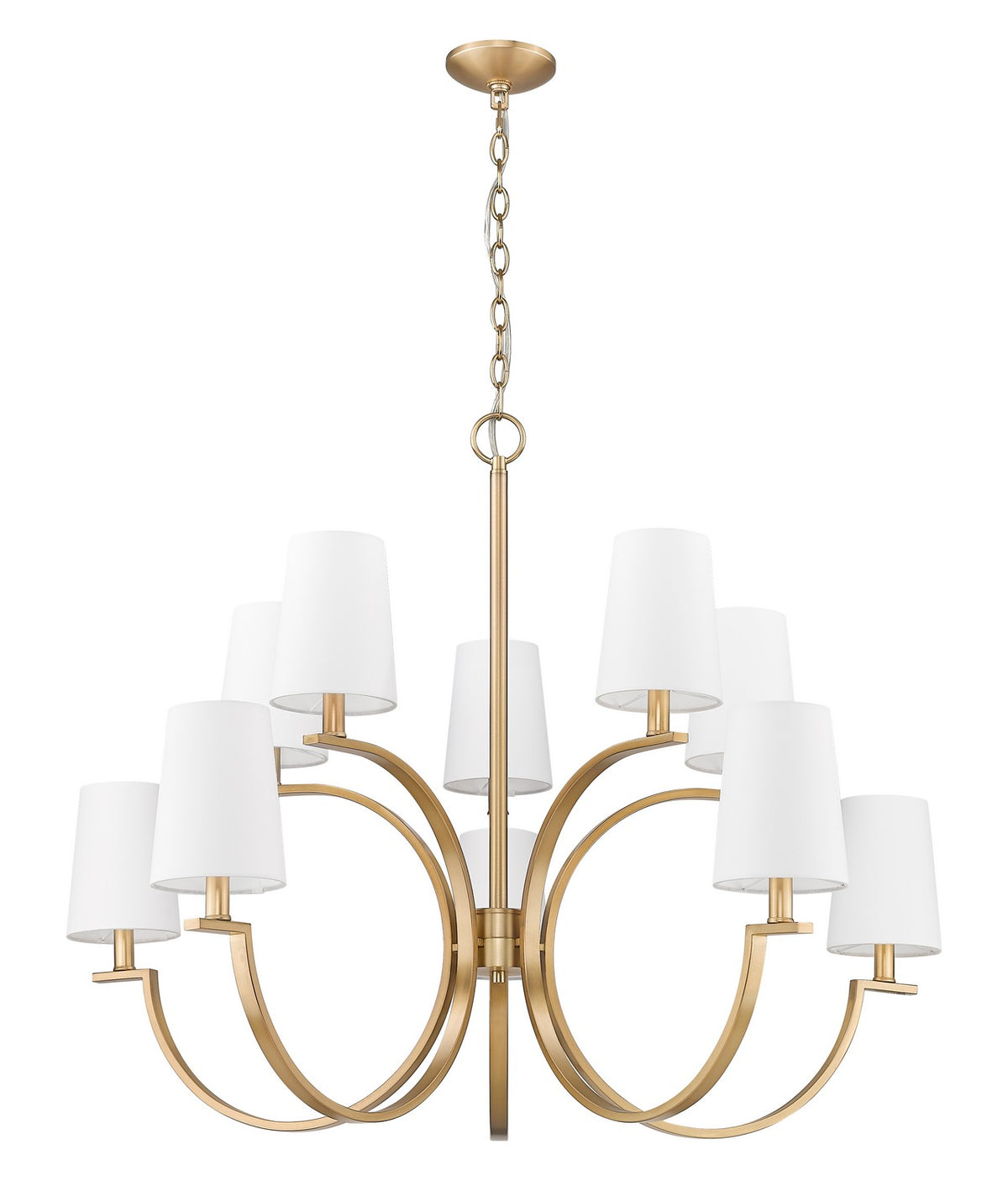 Lustre Cordelia Or moderne, 40" – vue 3