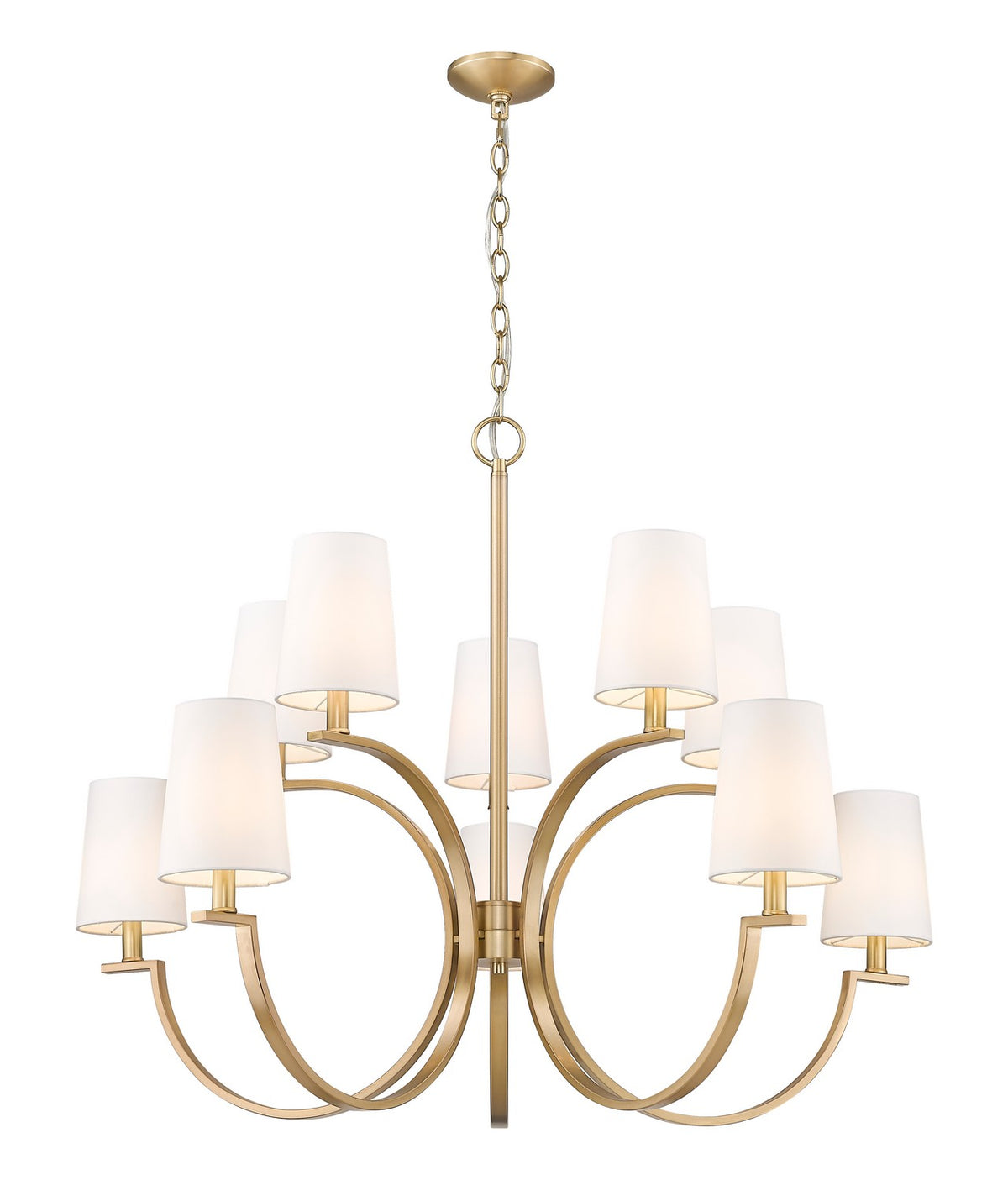 Lustre Cordelia Or moderne, 40" – vue 4