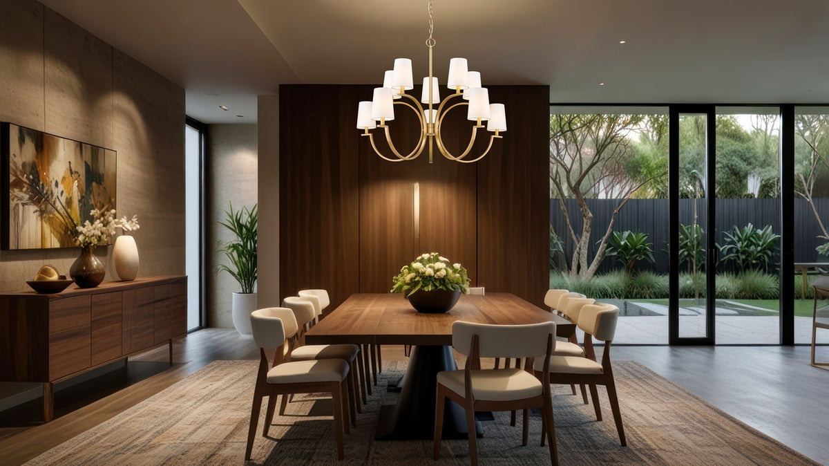 Lustre Cordelia Or moderne, 40" – vue 6