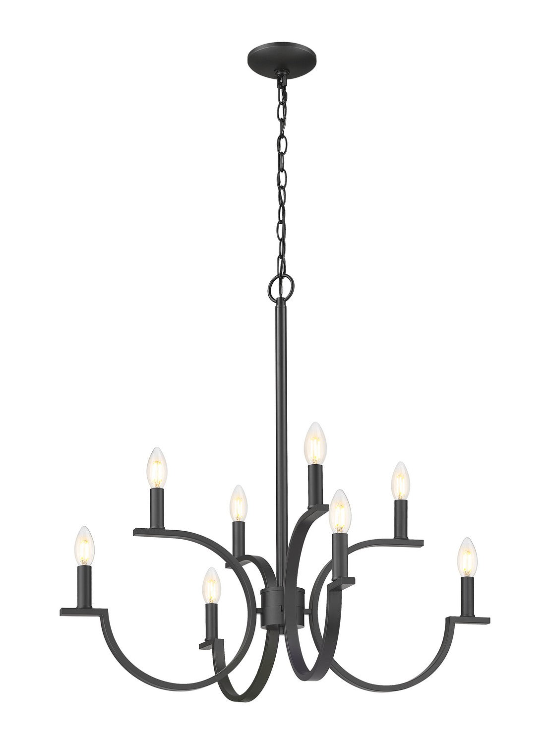 Lustre Cordelia Noir mat, 29 1/4" – vue 4