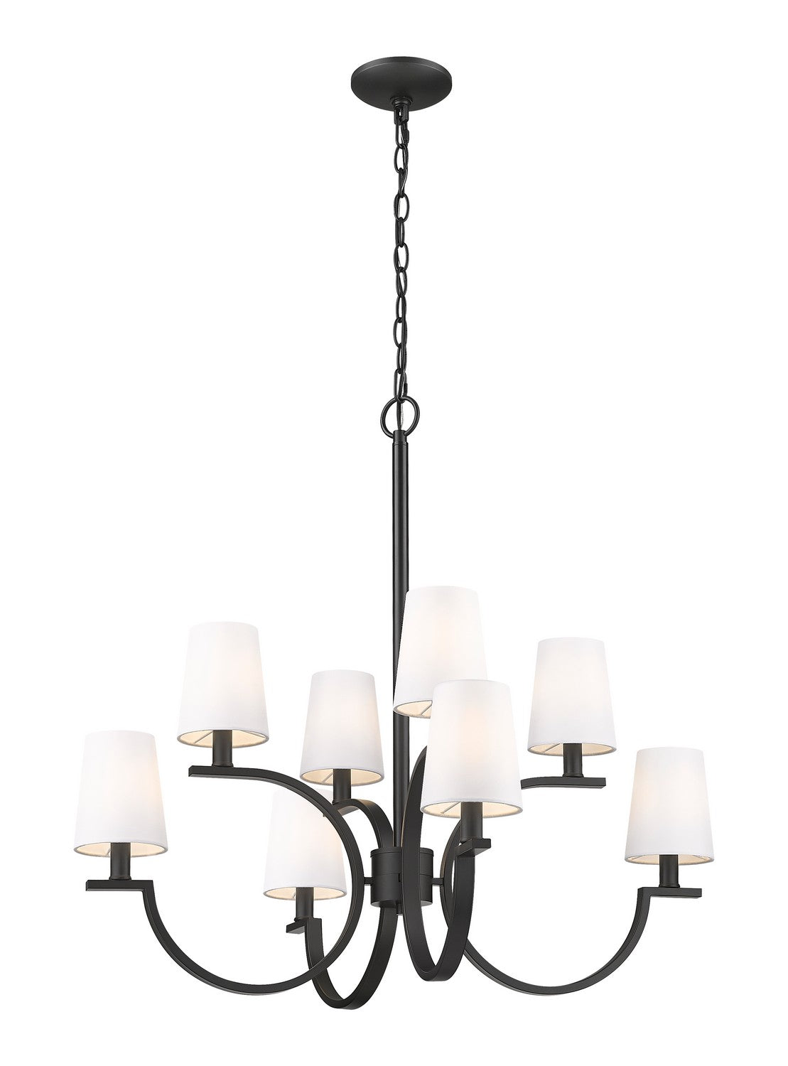Lustre Cordelia Noir mat, 29 1/4" – vue 5