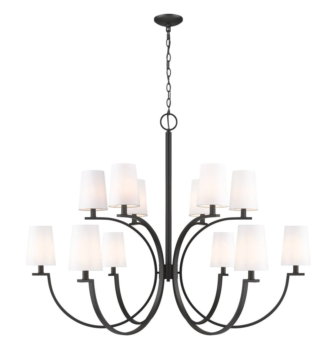 Lustre Cordelia - Noir mat 48" by Z-Lite | Luminaires & cie