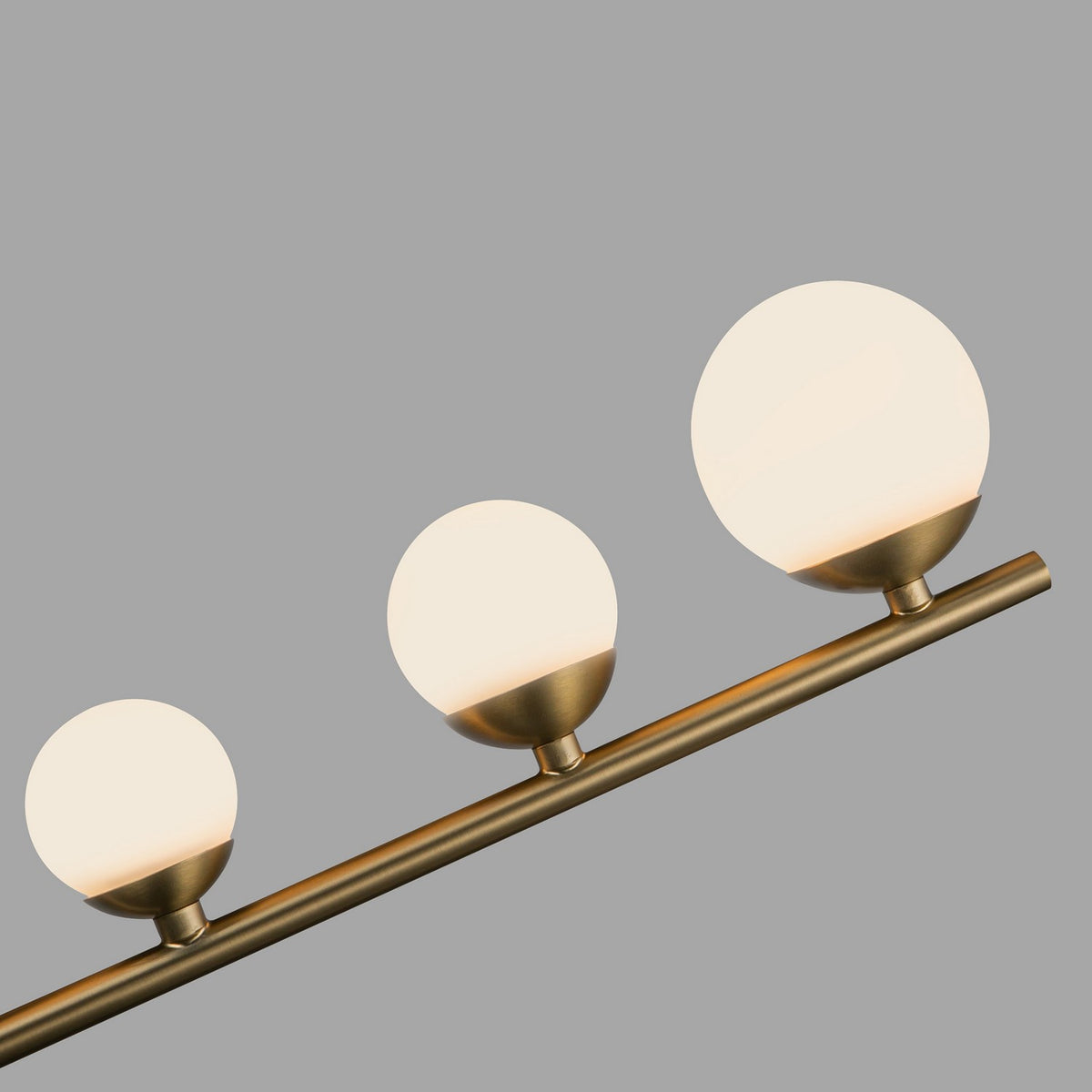 Lustre Cypress Or brossé/Verre opale, 19" – vue 4