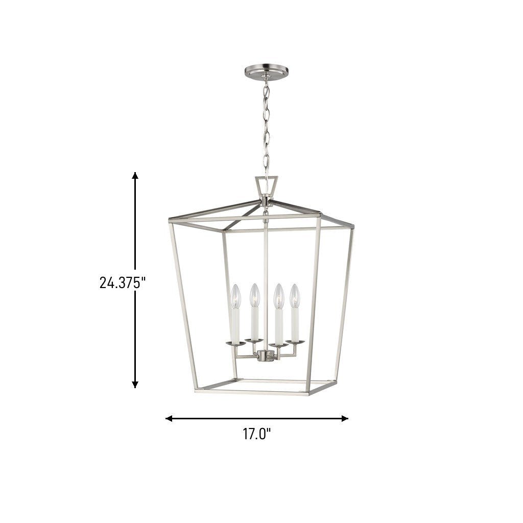 Lustre Dianna - Nickel brossé 12 1/2" by Visual Comfort Studio | Luminaires & cie
