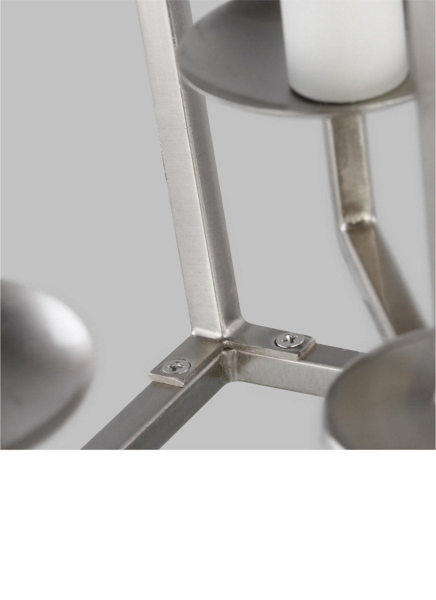Lustre Dianna - Nickel brossé 12 1/2" by Visual Comfort Studio | Luminaires & cie