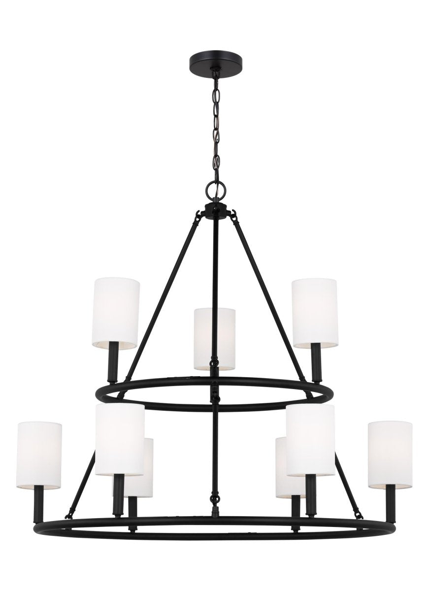 Lustre Egmont - Laiton satiné 36" by Visual Comfort Studio | Luminaires & cie