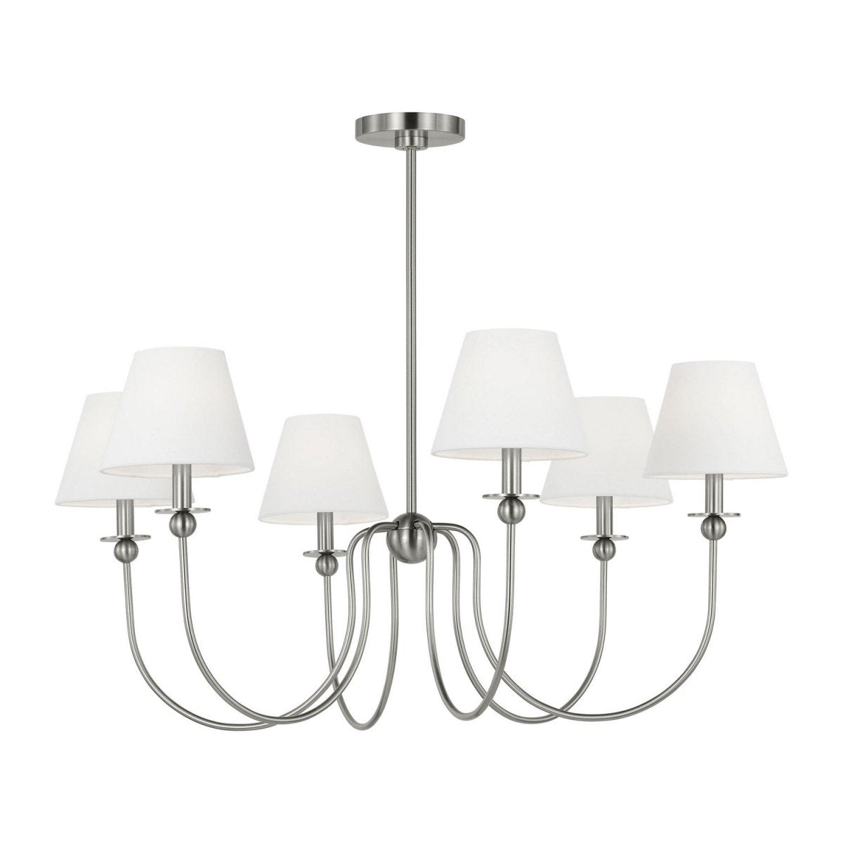 Lustre Elsay - Nickel brossé 36 3/8" by Visual Comfort Studio | Luminaires & cie