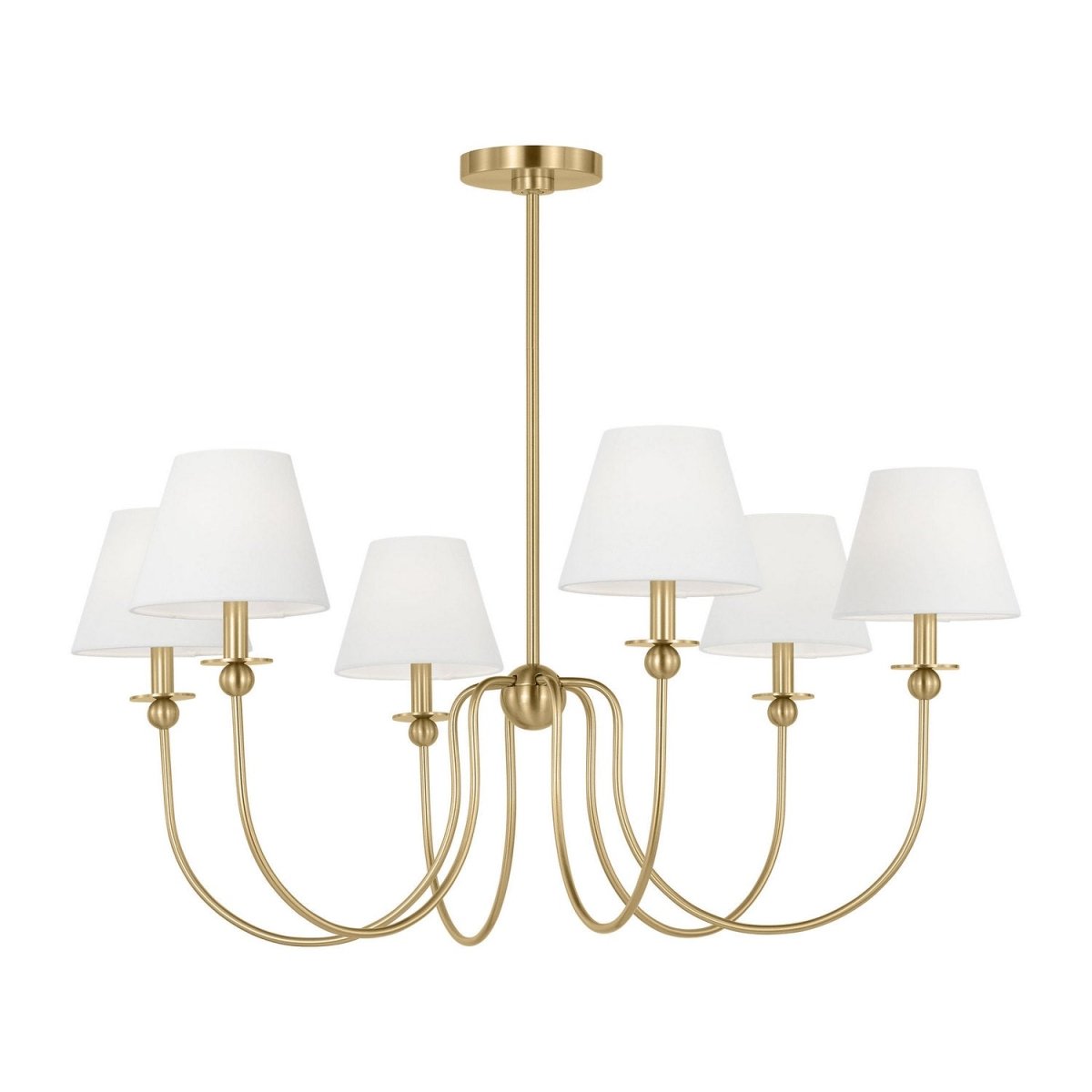 Lustre Elsay - Laiton satiné 36 3/8" by Visual Comfort Studio | Luminaires & cie