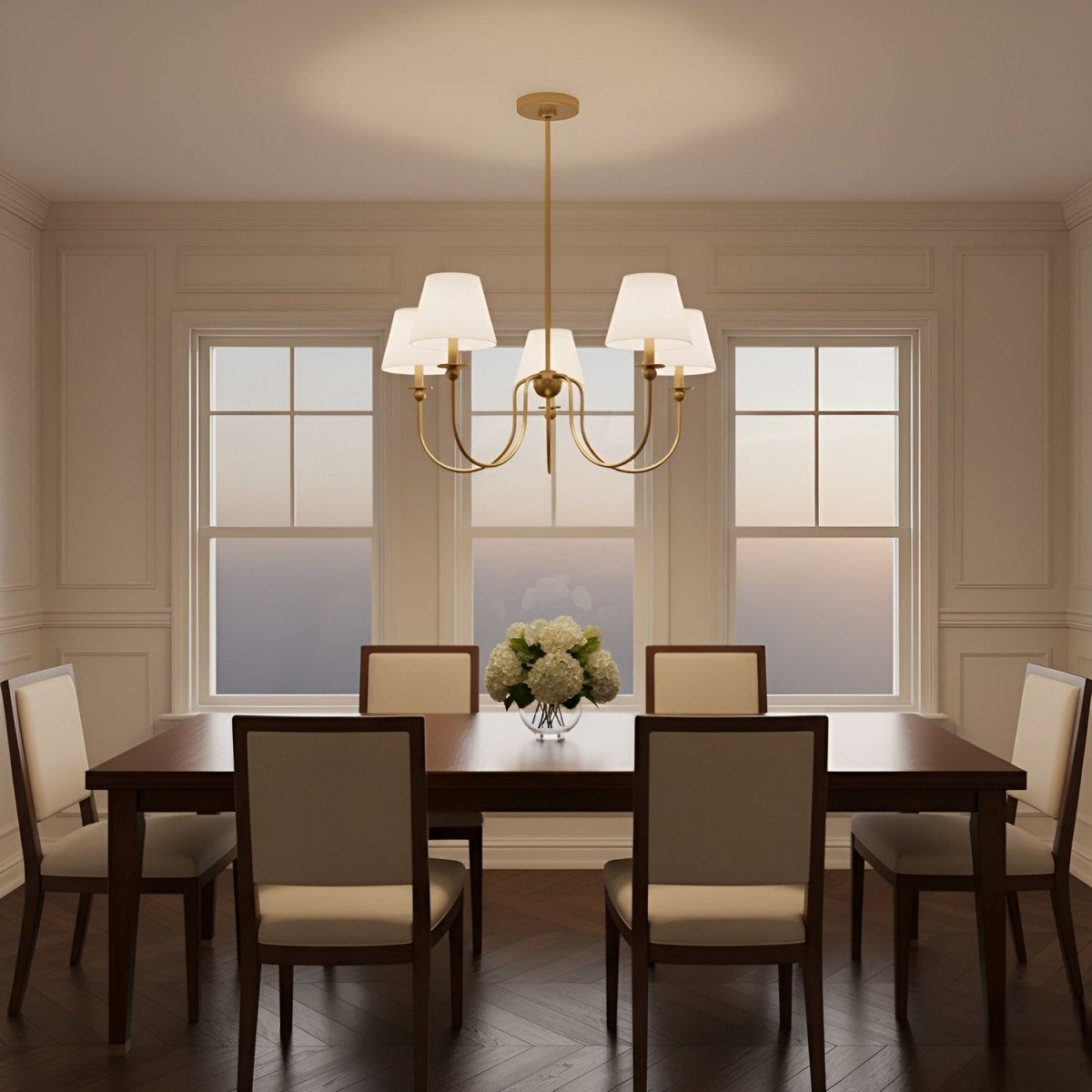 Lustre Elsay - Laiton satiné 29 3/4" by Visual Comfort Studio | Luminaires & cie