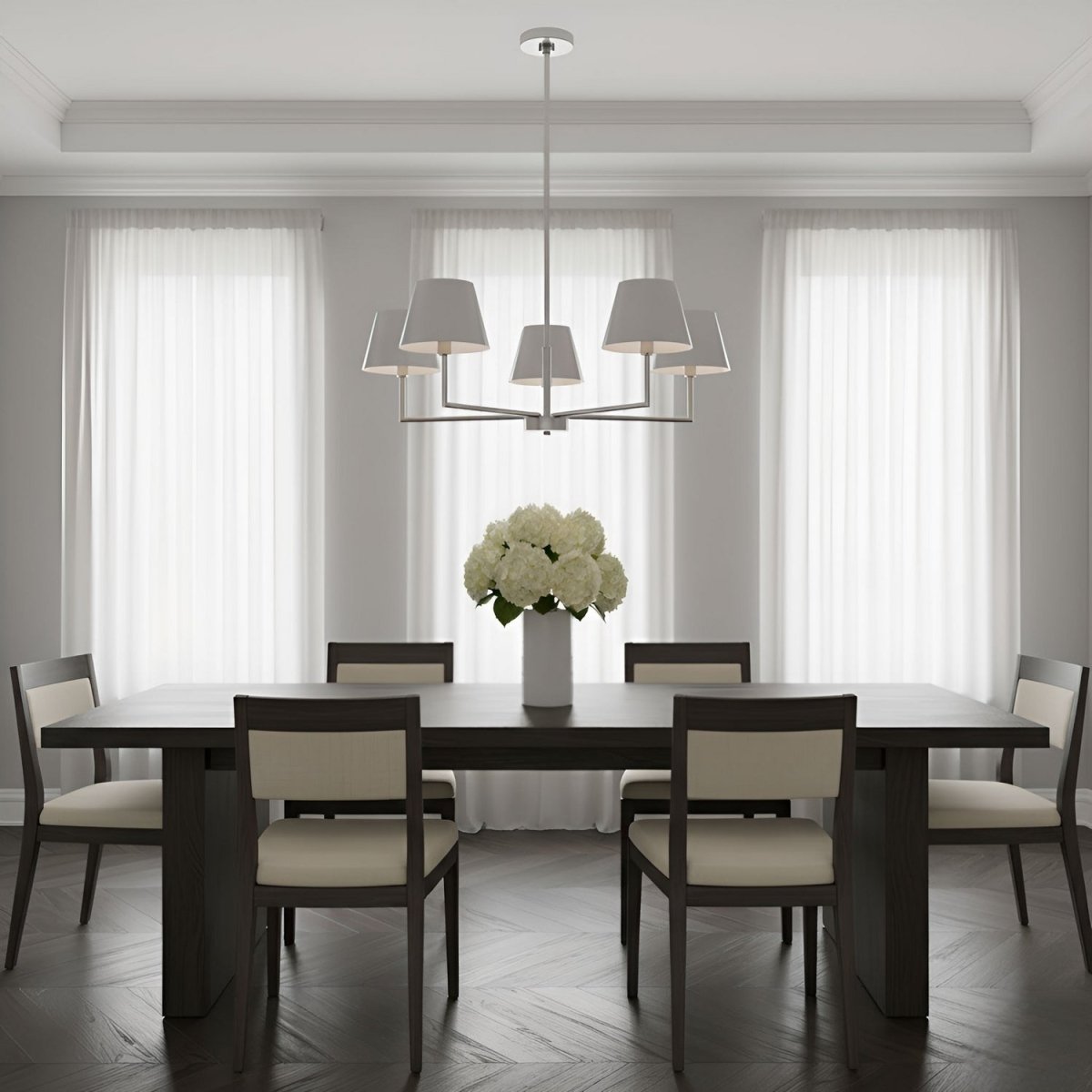 Lustre Ender - Laiton satiné by Visual Comfort Studio | Luminaires & cie