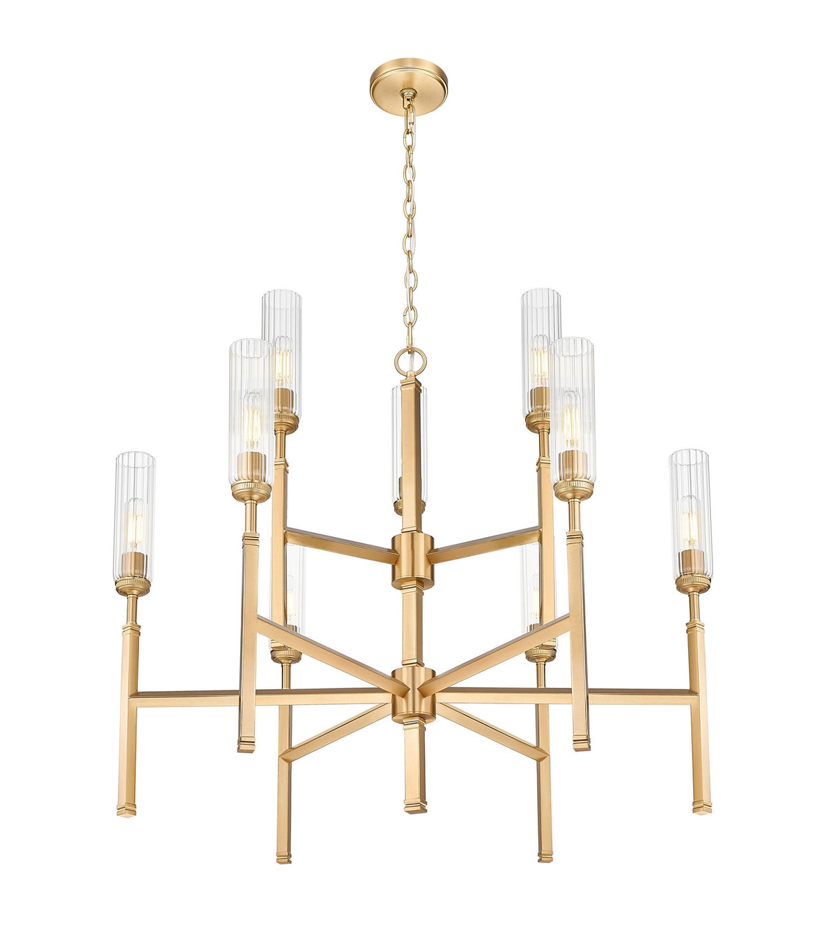 Lustre Esme Or moderne, nombre ampoules 9 – vue 3