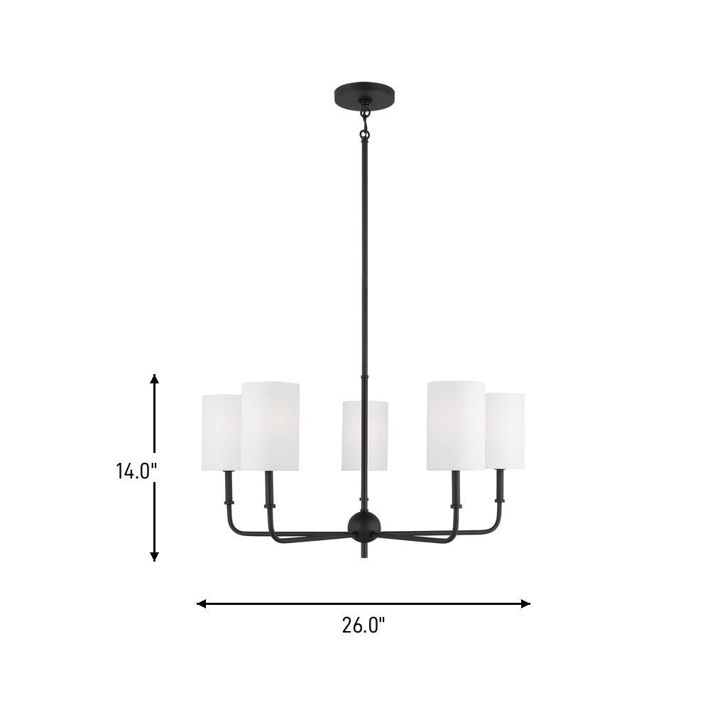 Lustre Foxdale - Nickel brossé 36" by Visual Comfort Studio | Luminaires & cie