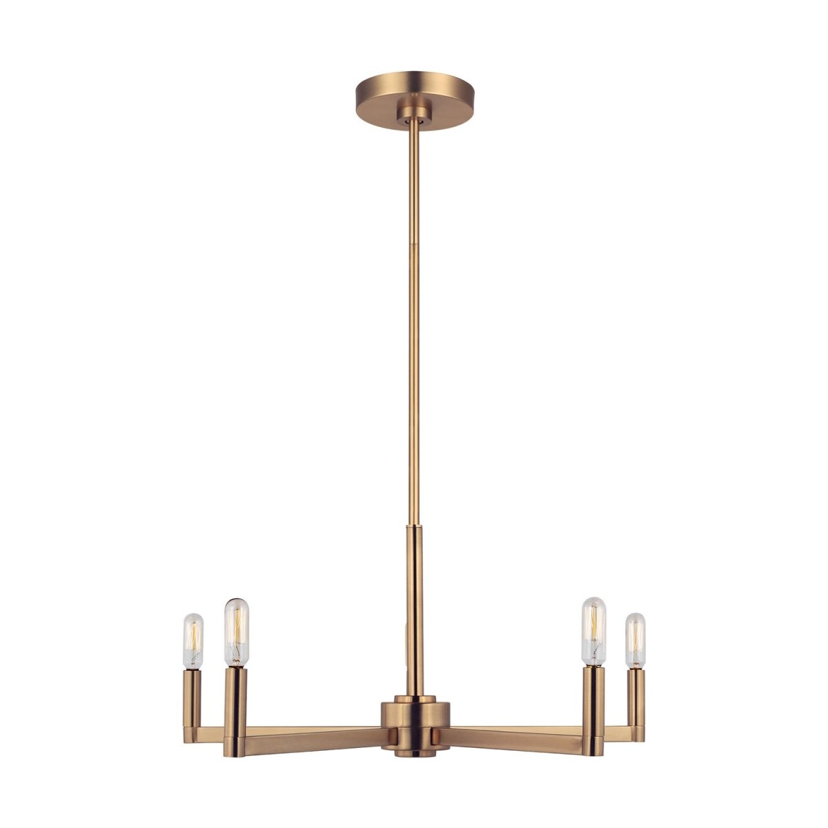 Lustre Fullton - Laiton satiné Non 5 by Visual Comfort Studio | Luminaires & cie