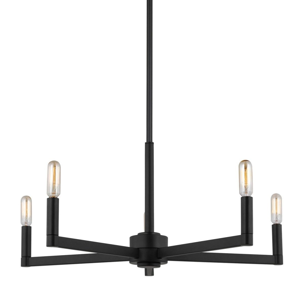 Lustre Fullton - Nickel brossé Transparent 9 by Visual Comfort Studio | Luminaires & cie