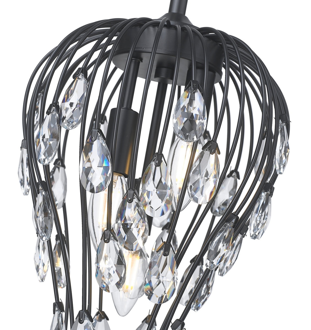 Lustre Gabriella Noir mat – vue 3