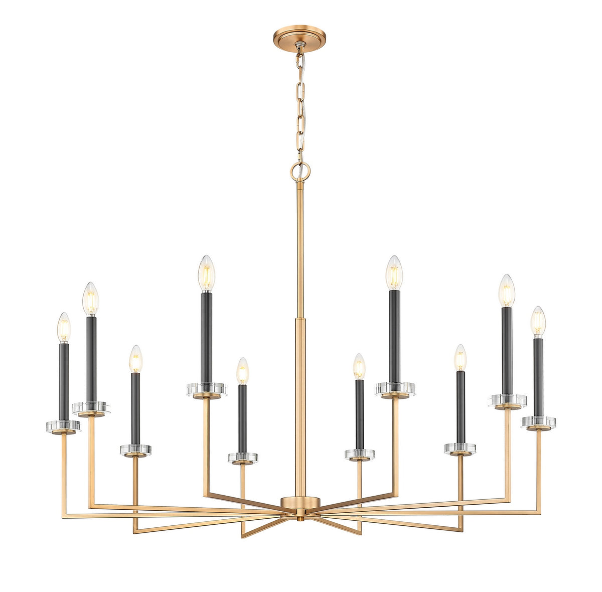 Lustre Gaultier Or moderne, 44 3/4", 45 1/4" – vue 4